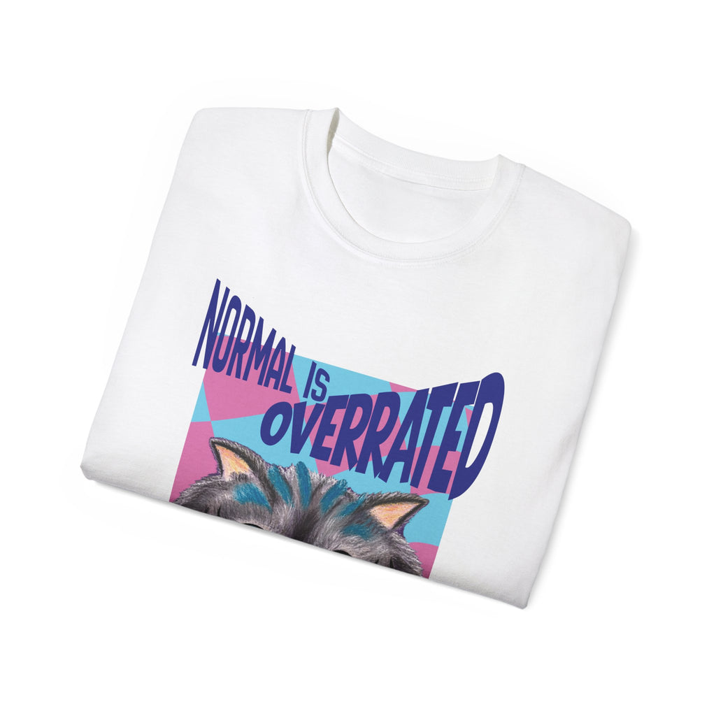 Funky Cat 'Normal Is Overrated' Graphic Tee by Gabee