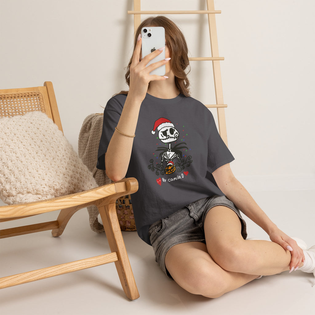 Jack Skellington Halloween Unisex Heavy Cotton Tee
