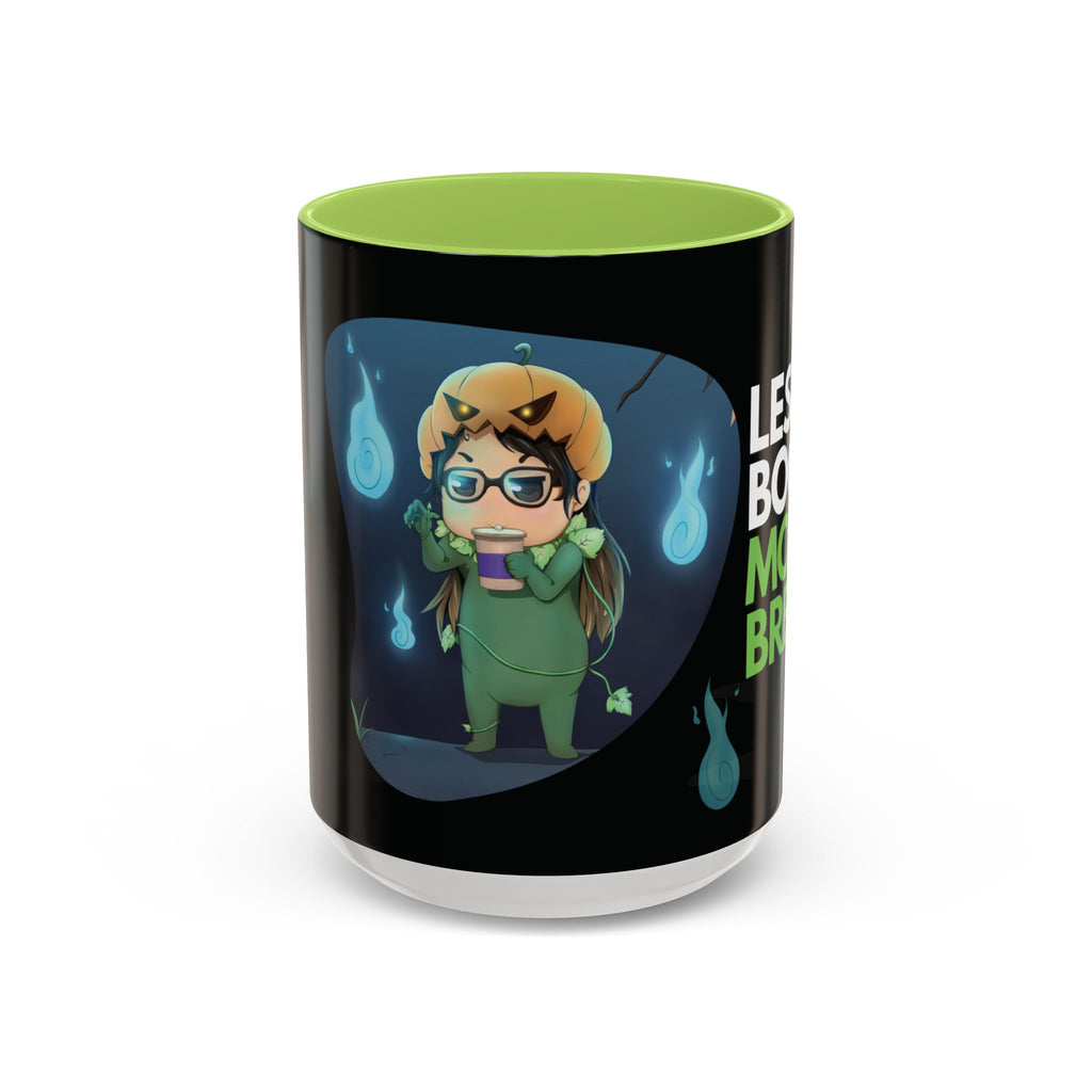 Taza de Halloween “Less Boo More Brew” de Chris A. (11 y 15 oz)