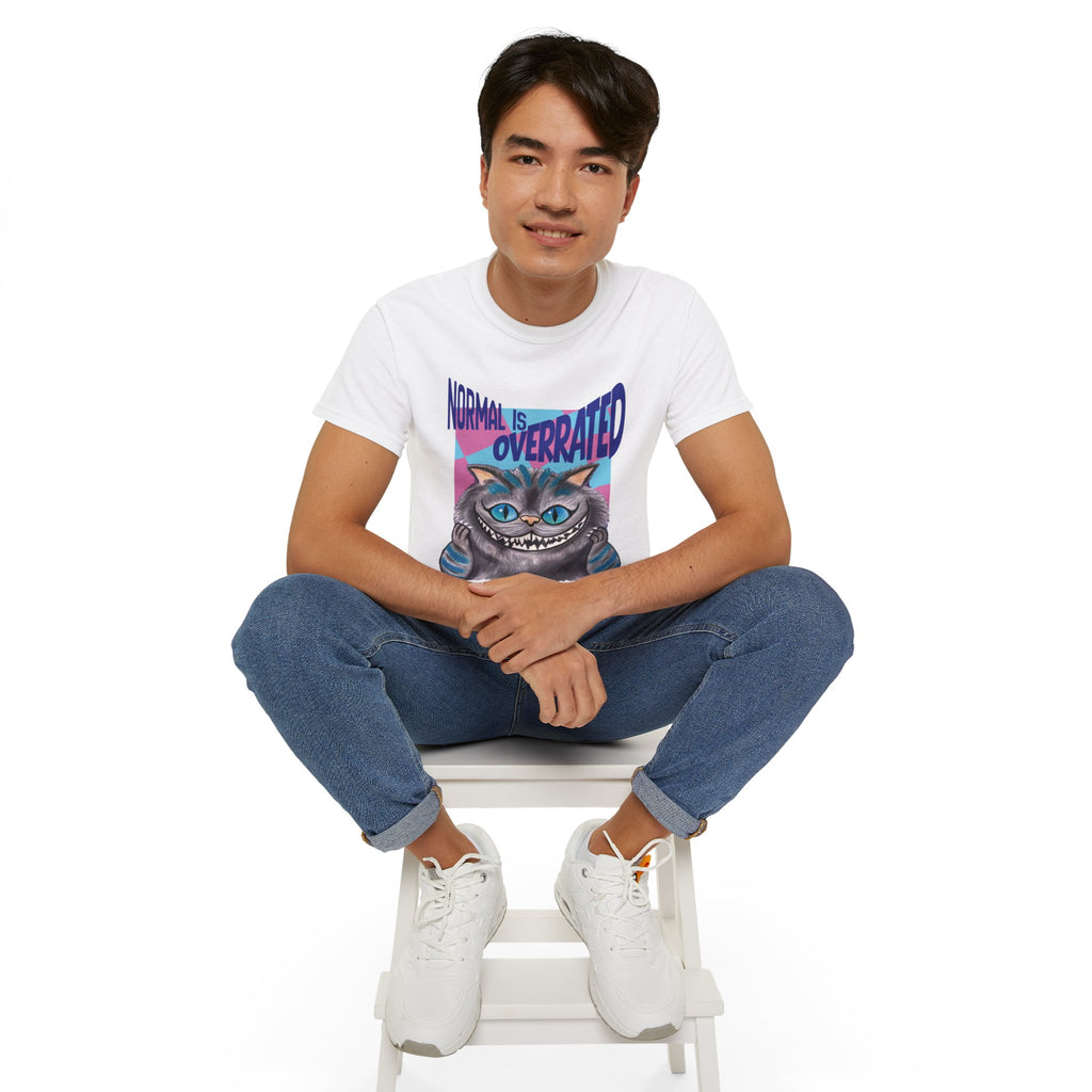 Funky Cat 'Normal Is Overrated' Graphic Tee by Gabee