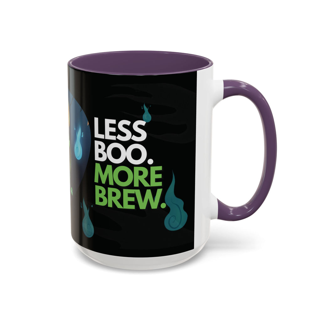 Taza de Halloween “Less Boo More Brew” de Chris A. (11 y 15 oz)