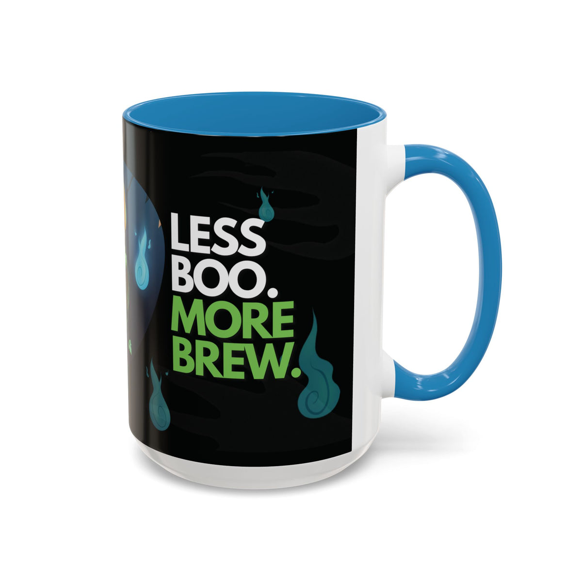 Taza de Halloween “Less Boo More Brew” de Chris A. (11 y 15 oz)