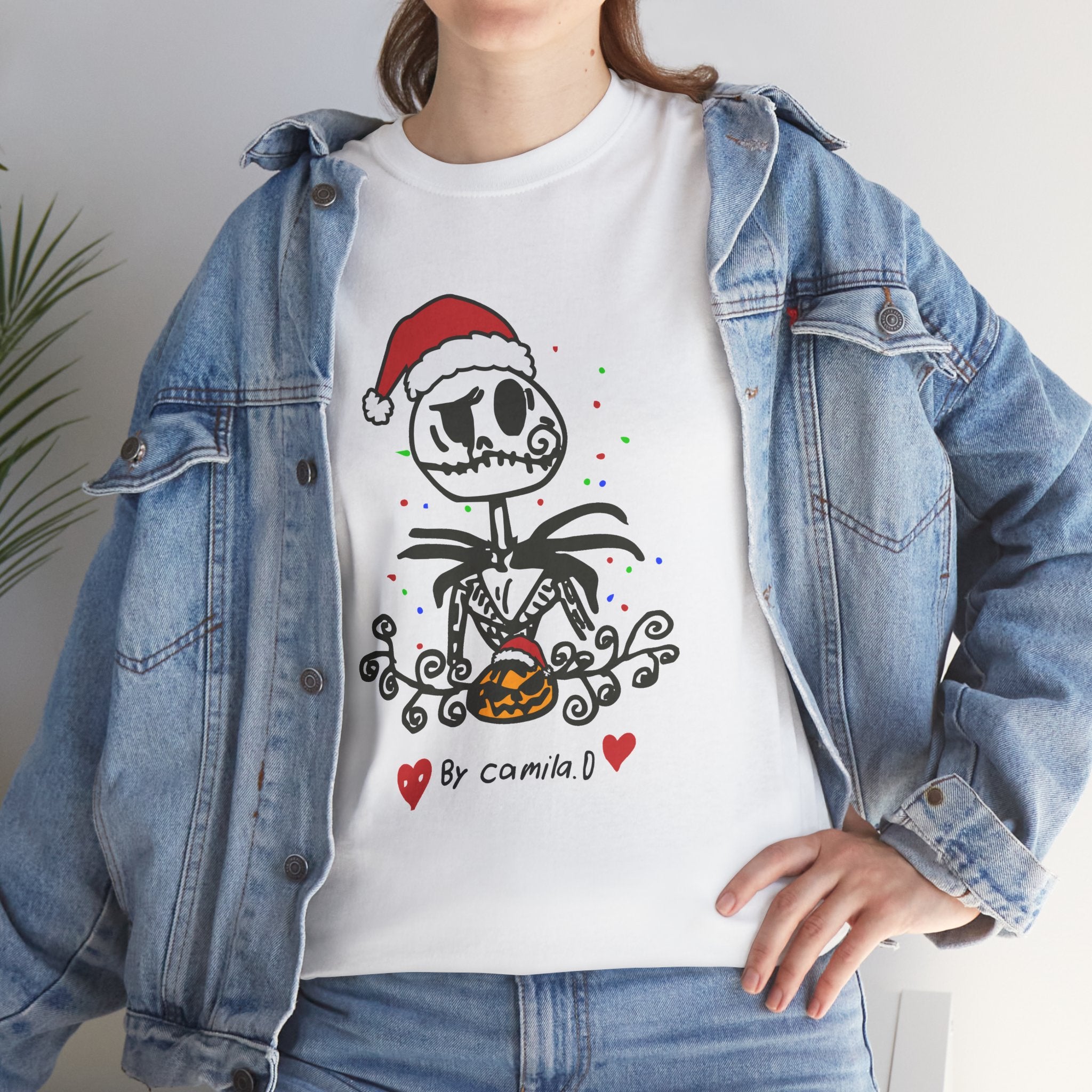 Jack Skellington Halloween Unisex Heavy Cotton Tee