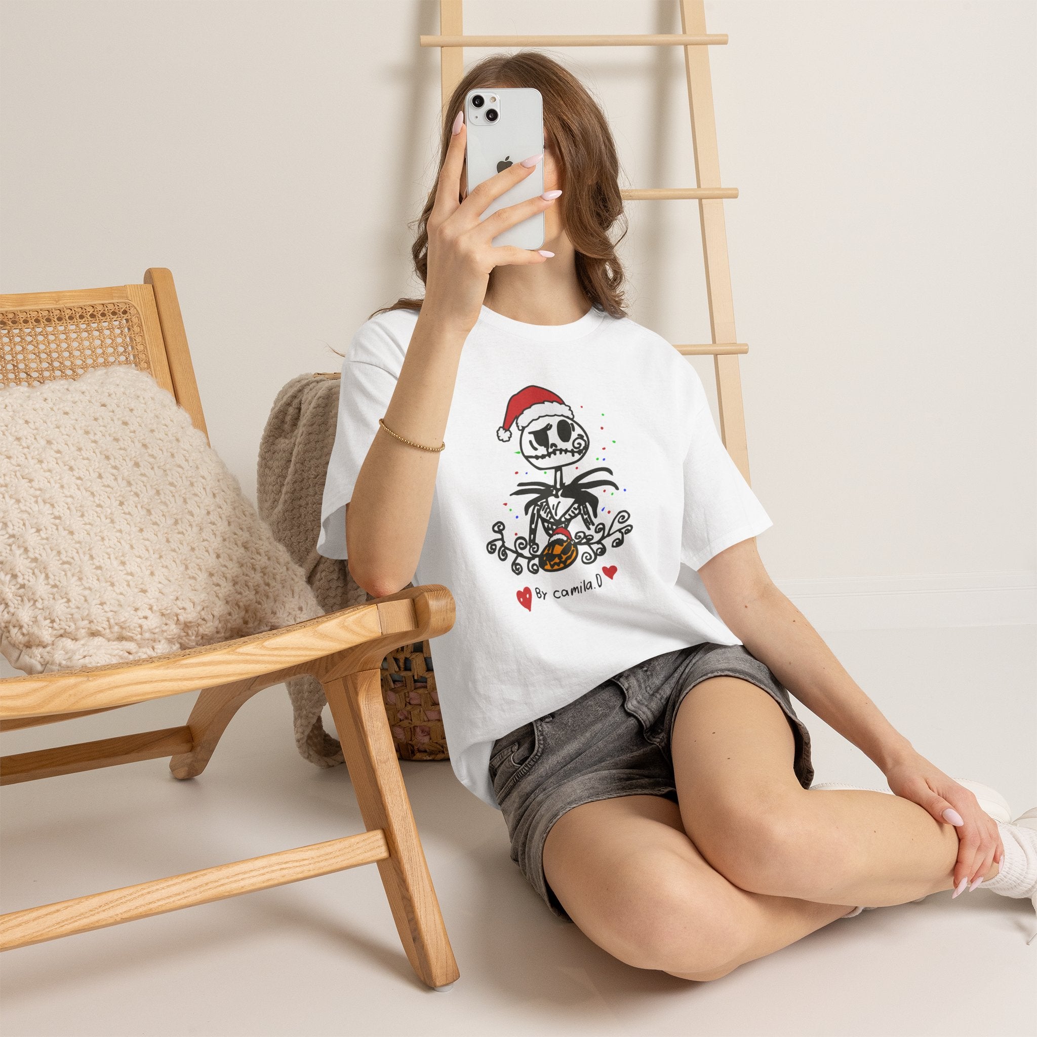 Jack Skellington Halloween Unisex Heavy Cotton Tee