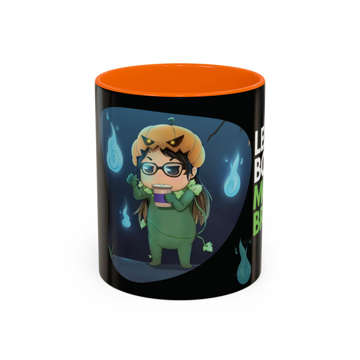 Taza de Halloween “Less Boo More Brew” de Chris A. (11 y 15 oz)