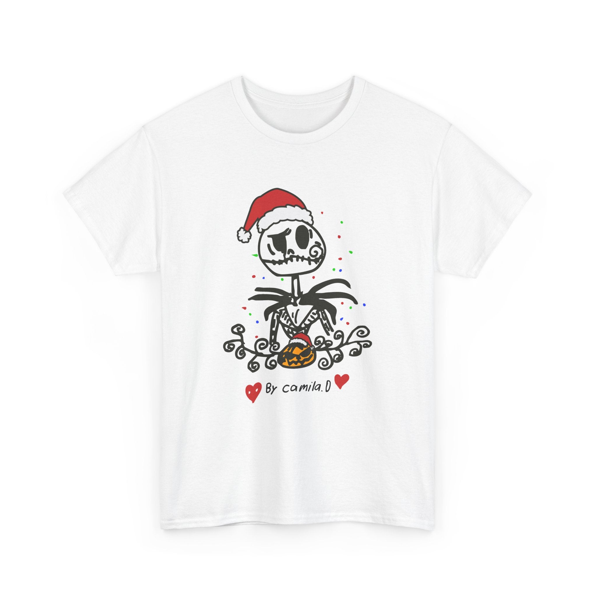 Jack Skellington Halloween Unisex Heavy Cotton Tee