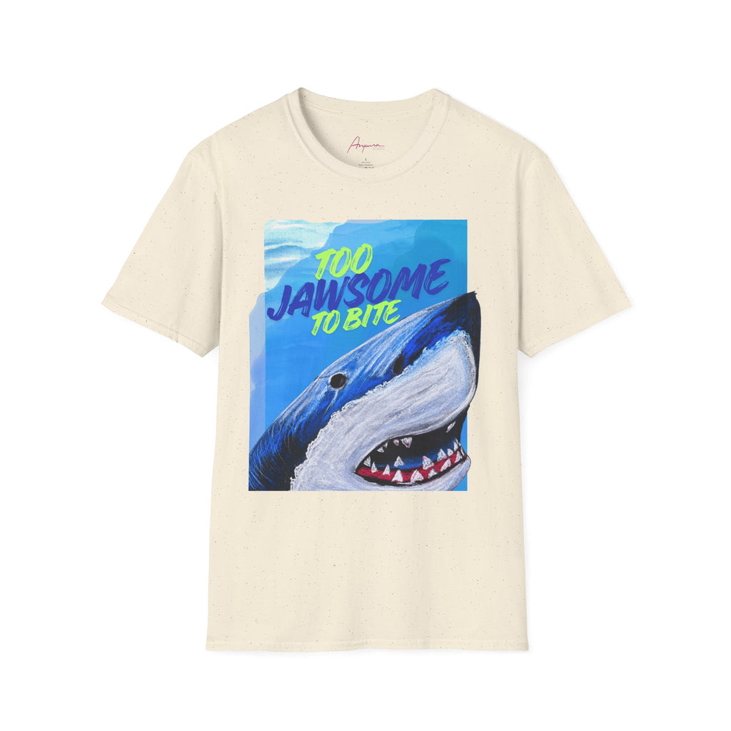 Too Jawsome To Bite Shark Graphic T-Shirt by Gabee.