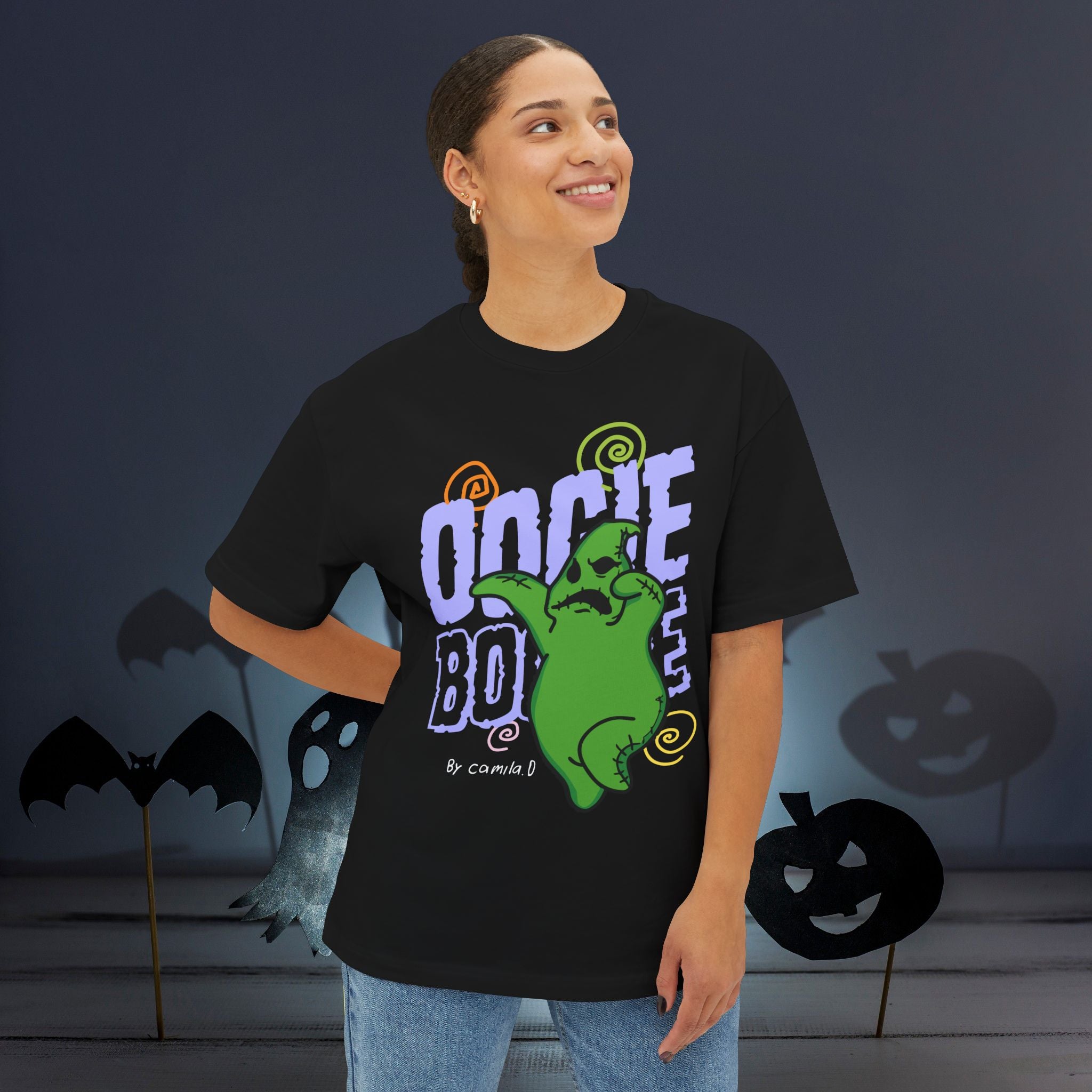 Oogie Boogie by Camila D. 
Unisex Oversized Boxy Tee
