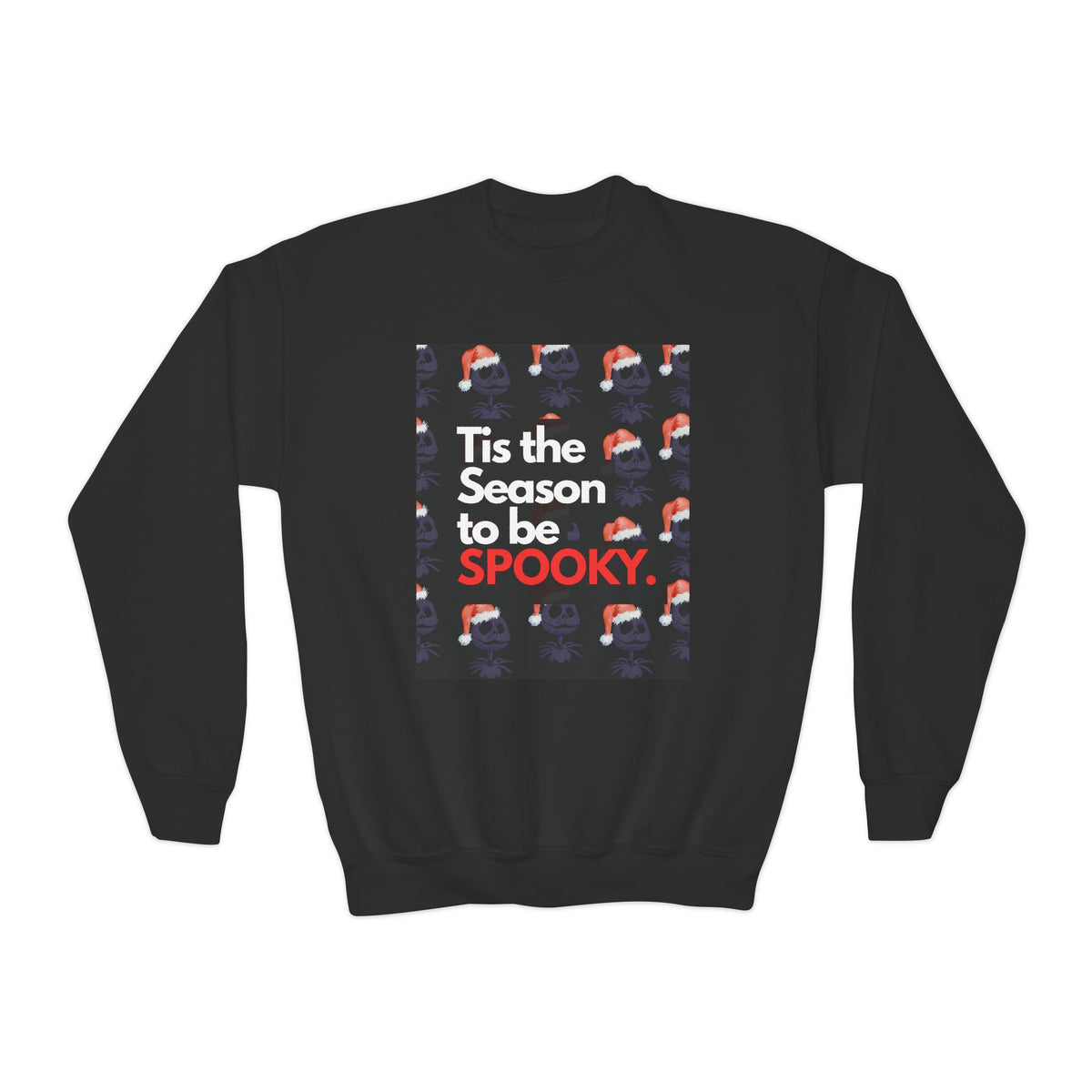 Sudadera juvenil de cuello redondo “Tis the Season to Be Spooky” de Gabee