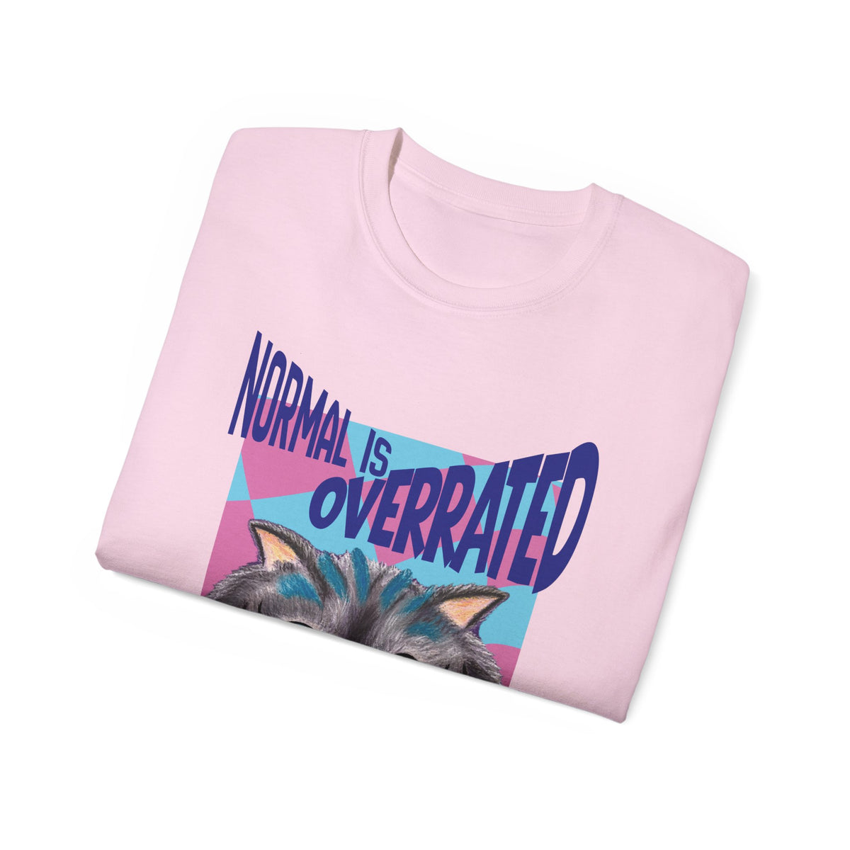 Funky Cat 'Normal Is Overrated' Graphic Tee by Gabee