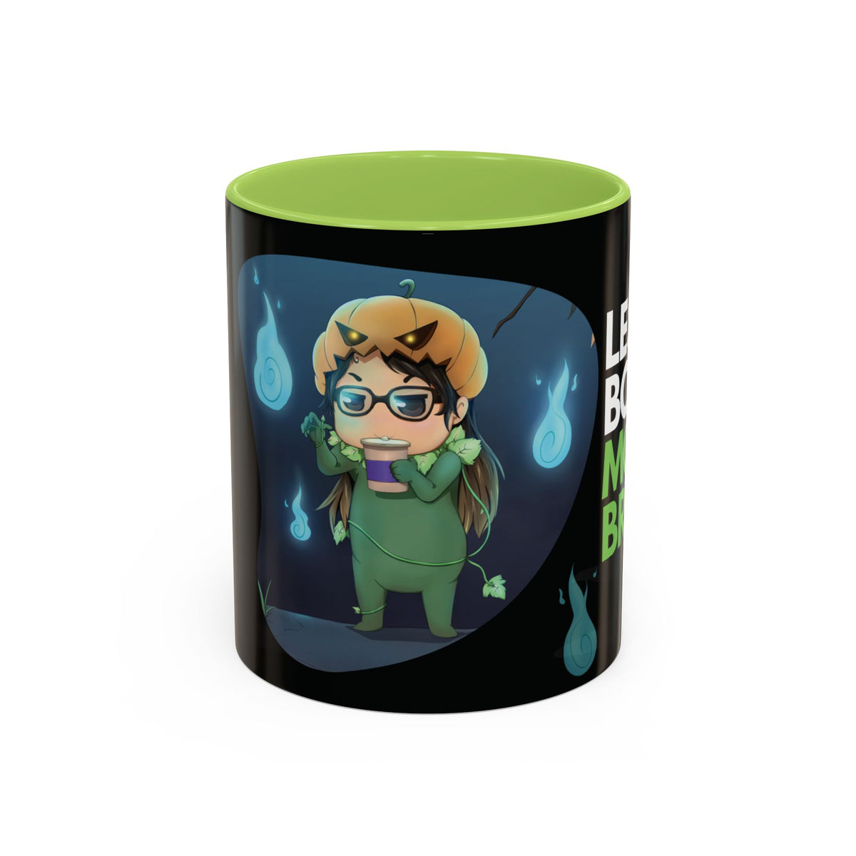 Taza de Halloween “Less Boo More Brew” de Chris A. (11 y 15 oz)