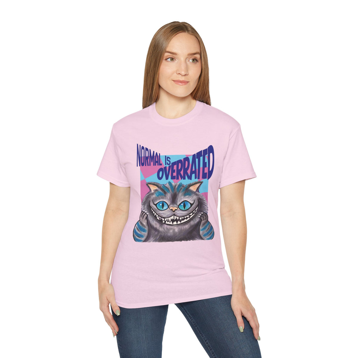 Funky Cat 'Normal Is Overrated' Graphic Tee by Gabee