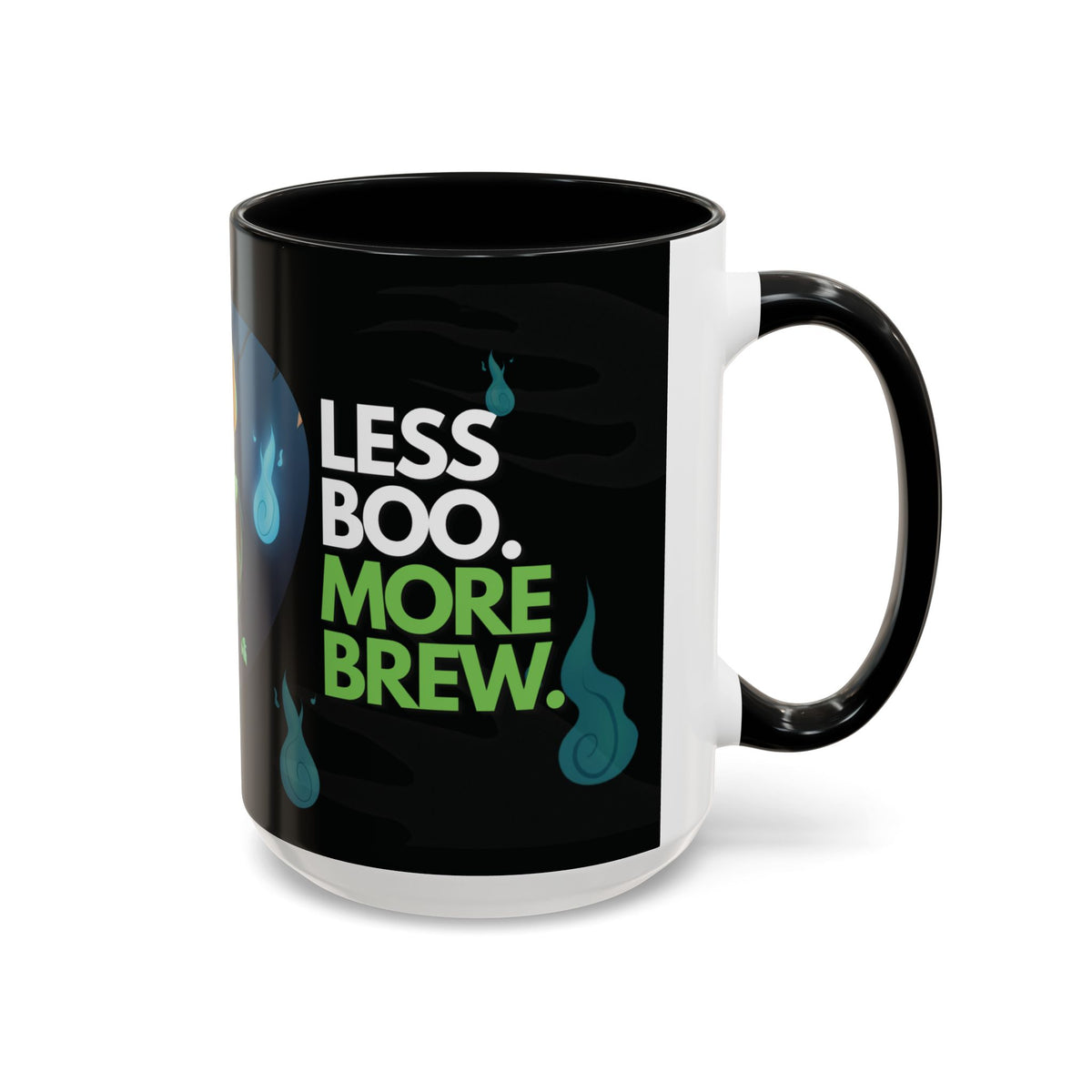 Taza de Halloween “Less Boo More Brew” de Chris A. (11 y 15 oz)