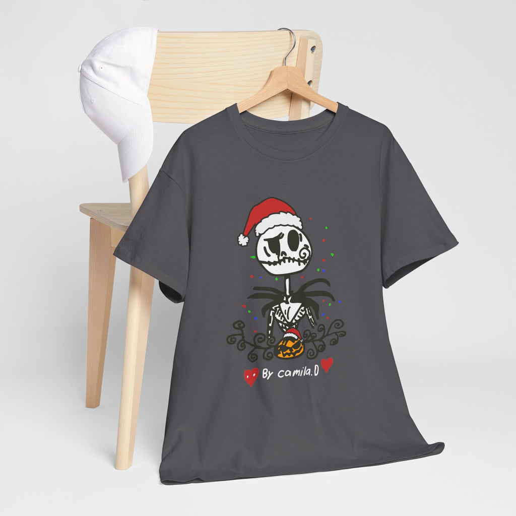 Jack Skellington Halloween Unisex Heavy Cotton Tee