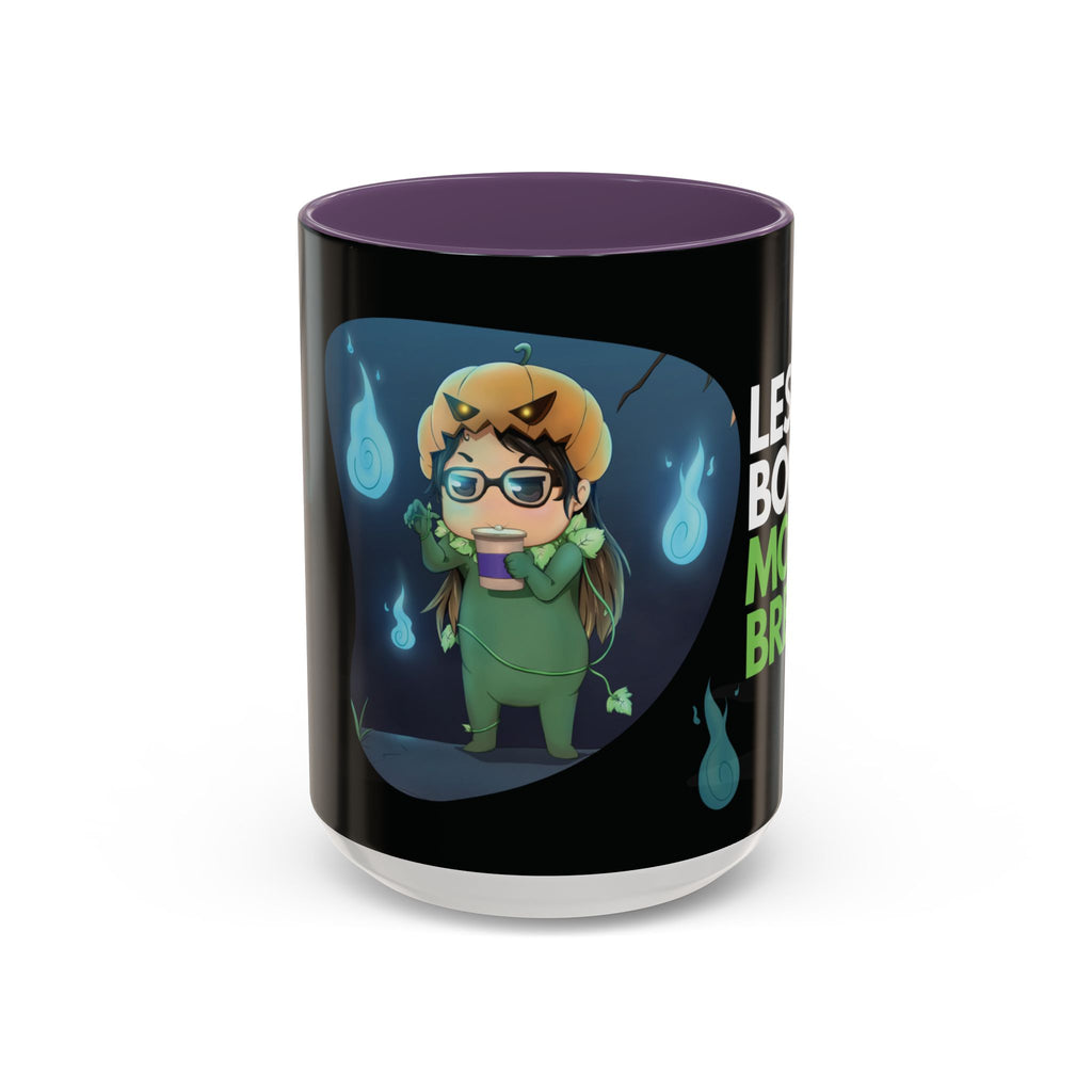 Taza de Halloween “Less Boo More Brew” de Chris A. (11 y 15 oz)