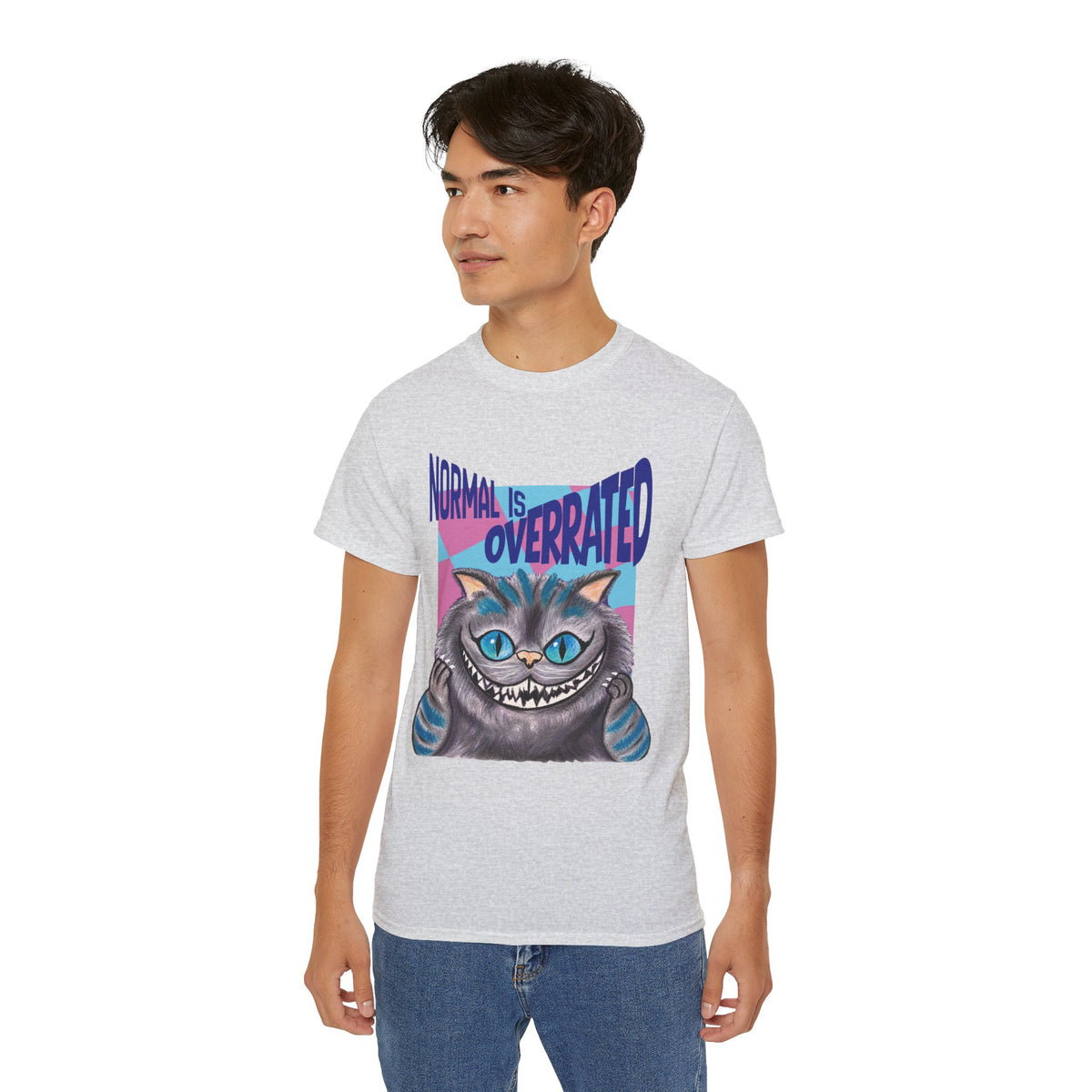 Funky Cat 'Normal Is Overrated' Graphic Tee by Gabee