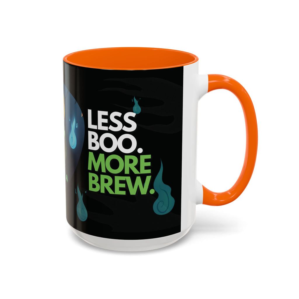 Taza de Halloween “Less Boo More Brew” de Chris A. (11 y 15 oz)