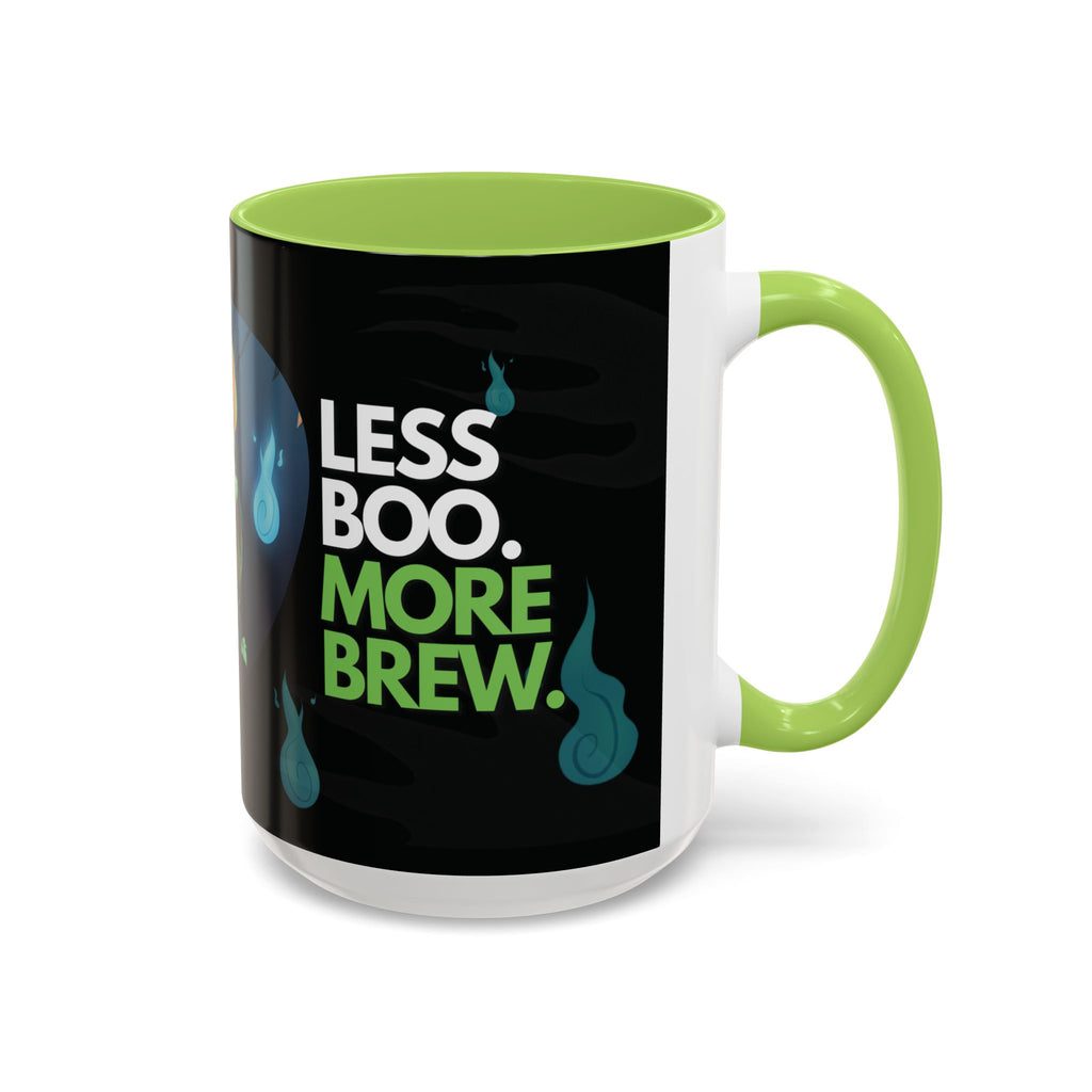 Taza de Halloween “Less Boo More Brew” de Chris A. (11 y 15 oz)