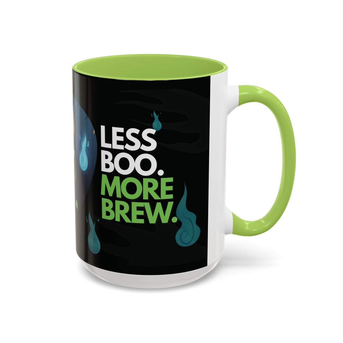 Taza de Halloween “Less Boo More Brew” de Chris A. (11 y 15 oz)