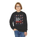 Youth Crewneck Sweatshirt — "Tis the Season to Be Spooky" Holiday Halloween Pullover by Gabee.