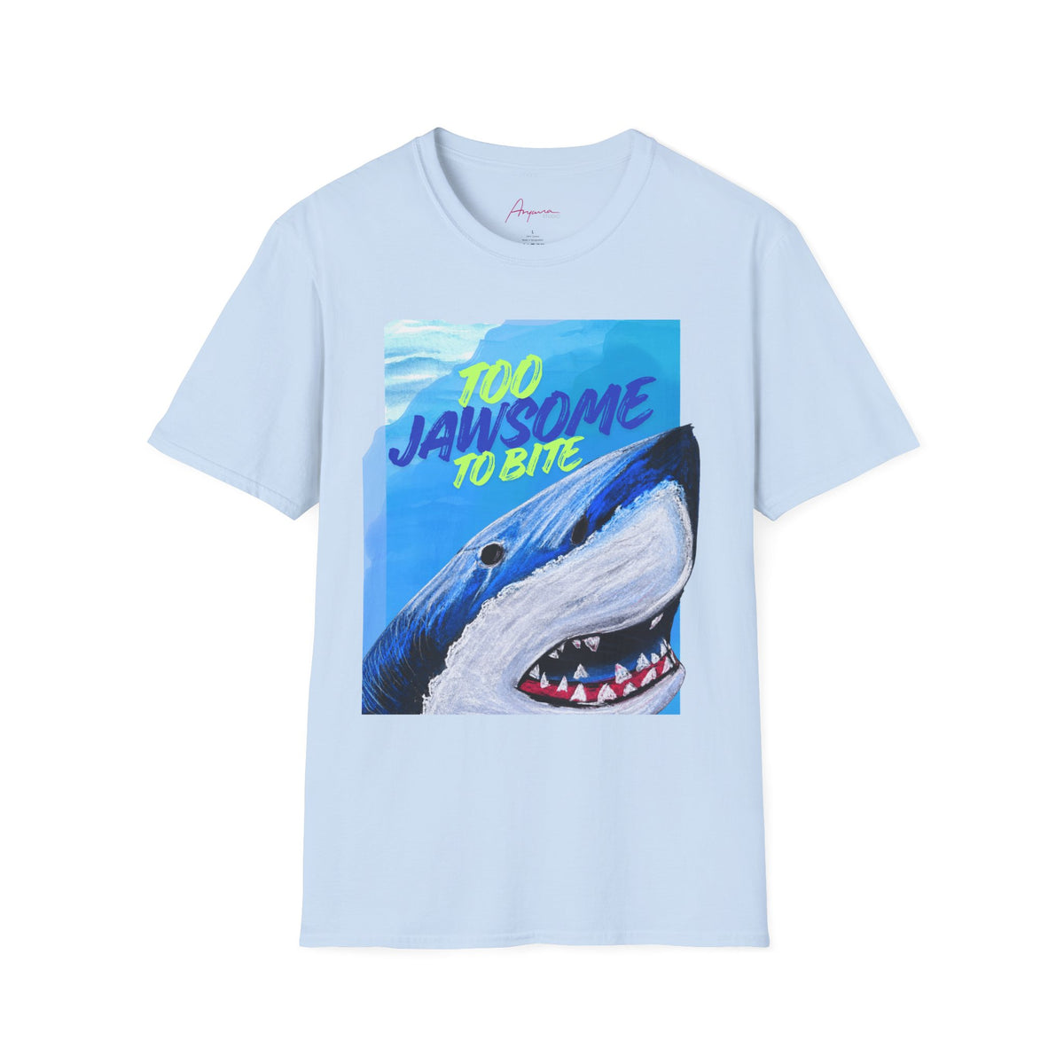 Too Jawsome To Bite Shark Graphic T-Shirt by Gabee.